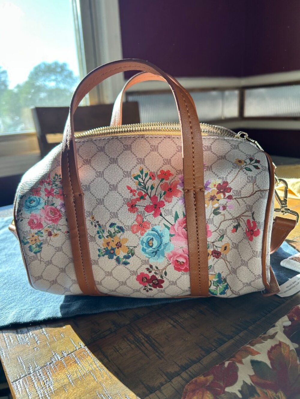 Steve Madden BCIBA Floral Crossbody Bag   vibrant  multicolor floral print  agai